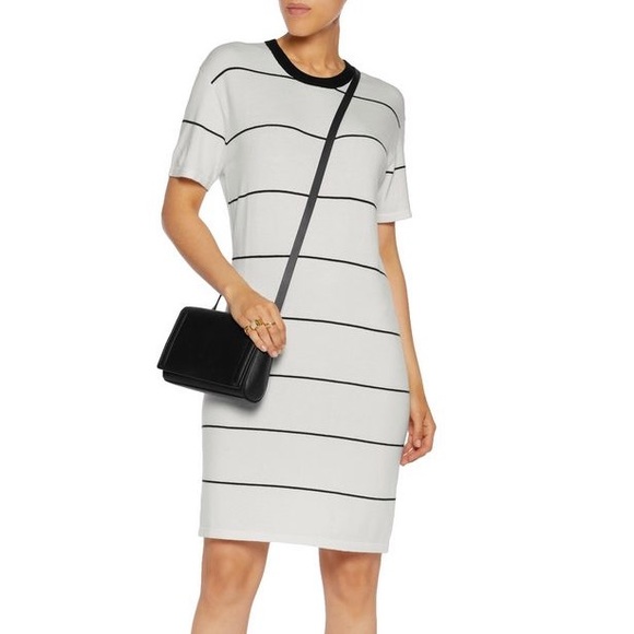 Monrow Stripe Shirt Dress - Picture 1 of 4